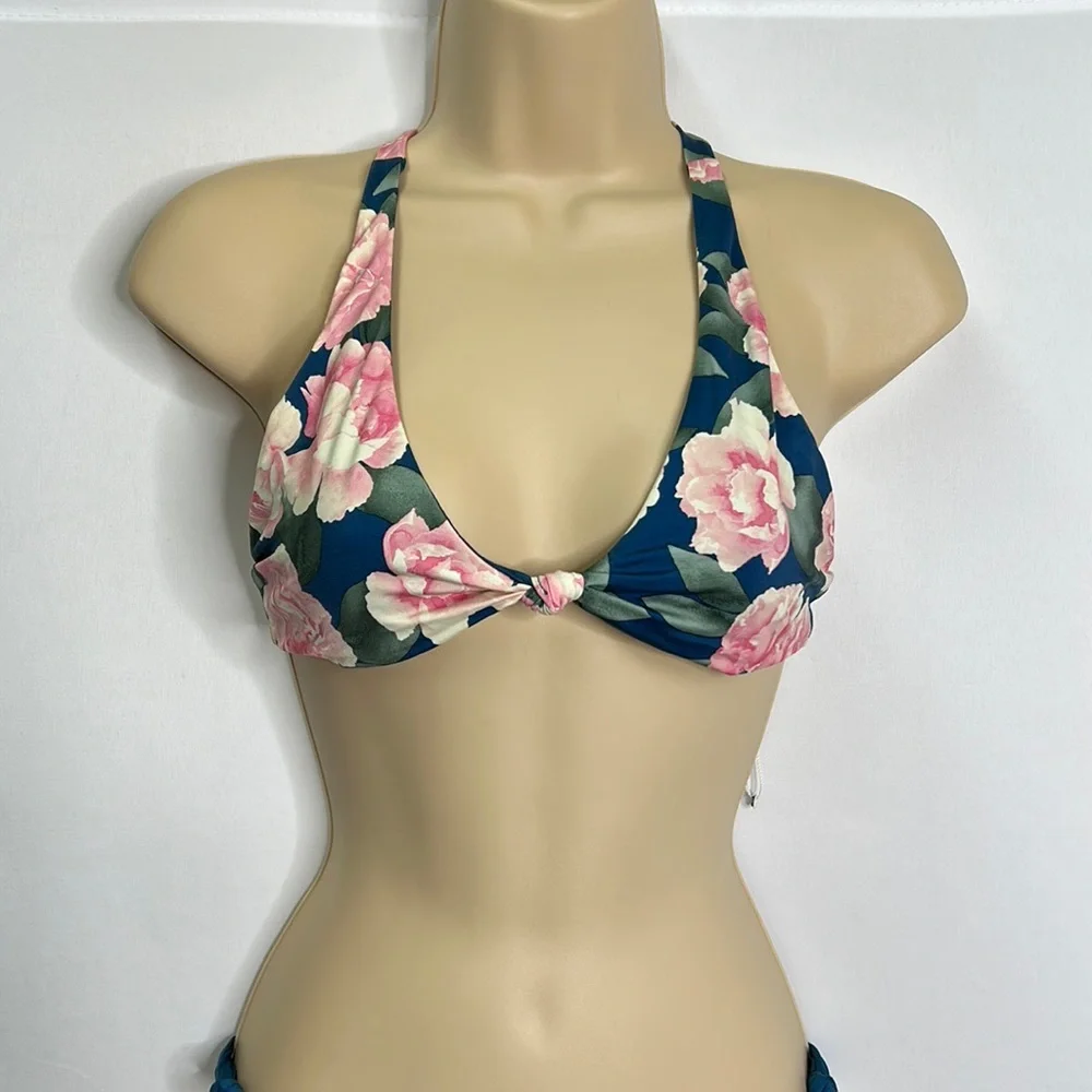Frankie’s Bikinis floral bikini set NWT